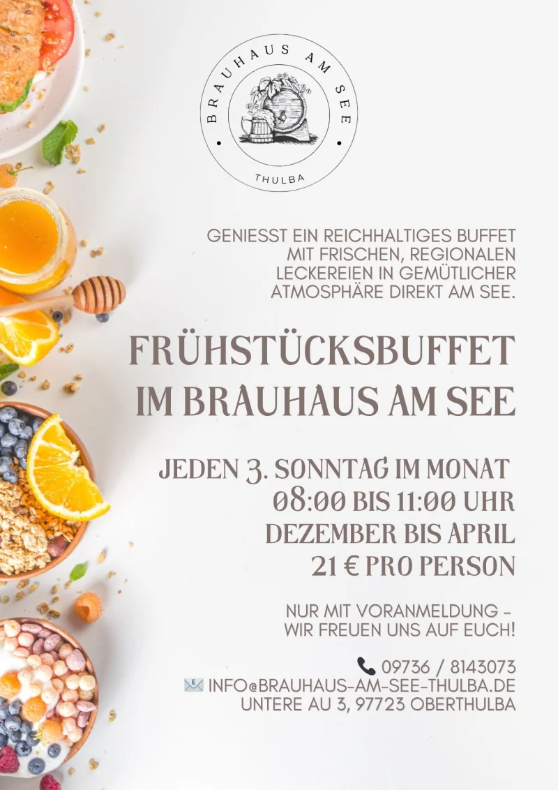 Weiß Modern Frühstück LinkedIn Beitrag (Poster (Hochformat))